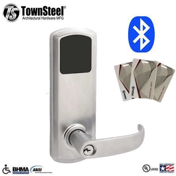 E-Genius 5000 Series Grade 1 Interconnected Push Button Electronic Lock 4" On Center w/Bluetooth - S